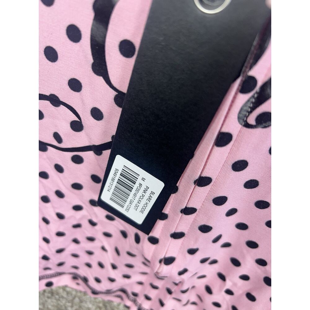 I AM GIA Women's Blare Full Zip Stretch Hoodie Black Pink Polka Dot Sz Medium - Picture 2 of 9